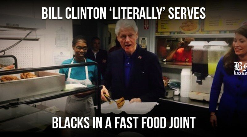bill-clinton-serves-fried-chicken-to-blacks