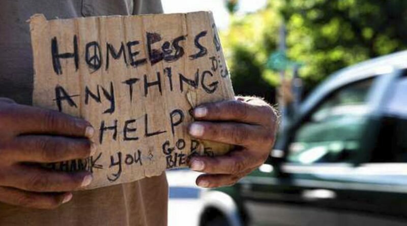 Homeless Black Man