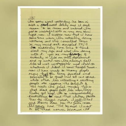 Madonna Called Whitney Houston Mediocre in Letter Up For Auction Madonna Called Whitney Houston Mediocre in Letter Up For Auction